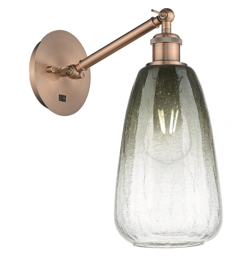 Brookhaven Almond - 1 Light - 6 inch - Antique Copper - Sconce