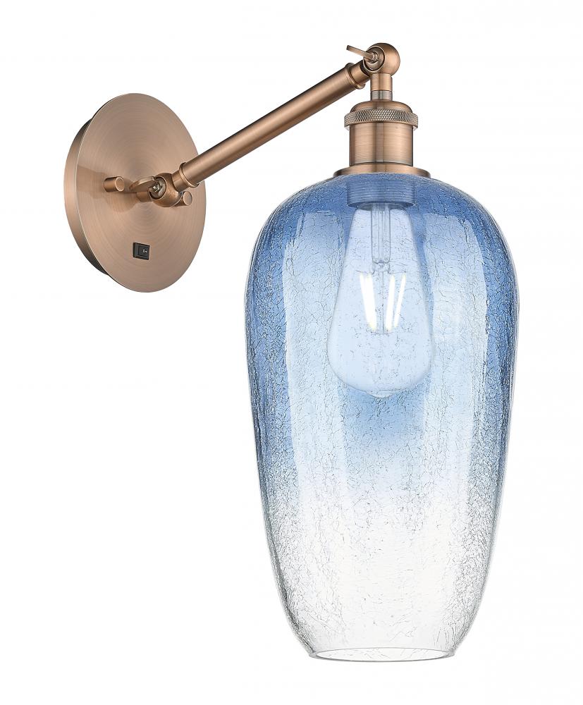 Brookhaven Flute - 1 Light - 7 inch - Antique Copper - Sconce