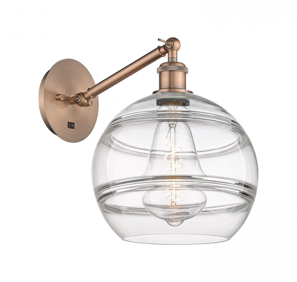 Rochester - 1 Light - 10 inch - Antique Copper - Adjustable - Sconce