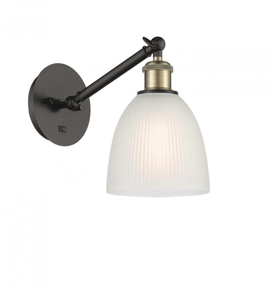 Castile - 1 Light - 6 inch - Black Antique Brass - Adjustable Sconce
