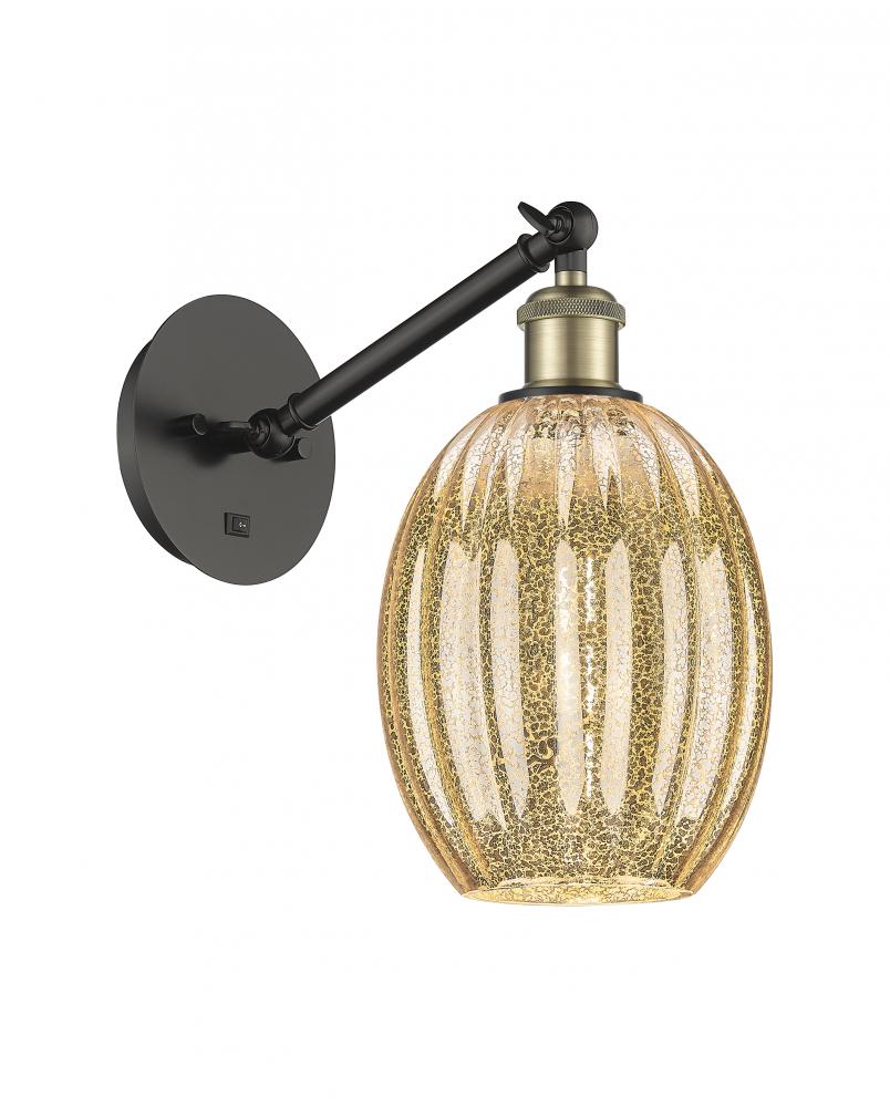 Preston Bulb - 1 Light - 6 inch - Black Antique Brass - Sconce