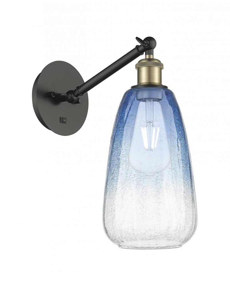 Brookhaven Almond - 1 Light - 6 inch - Black Antique Brass - Sconce