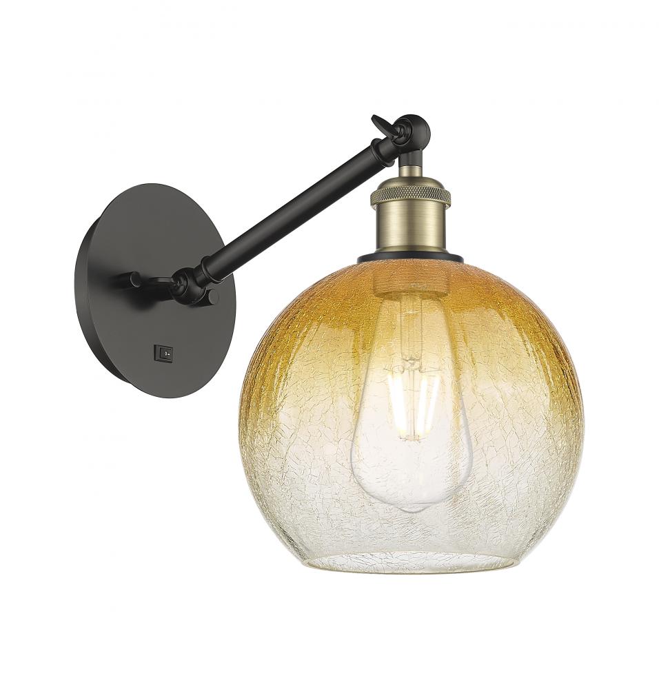 Brookhaven Globe - 1 Light - 8 inch - Black Antique Brass - Sconce