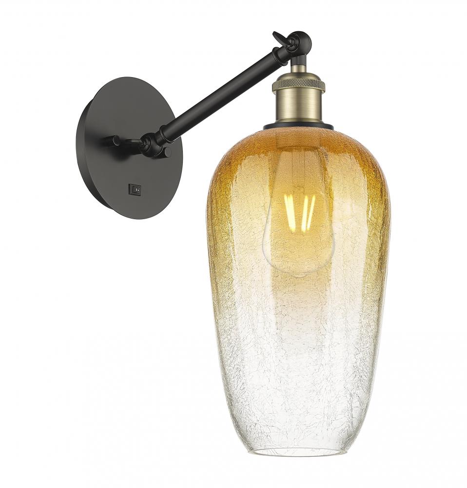 Brookhaven Flute - 1 Light - 7 inch - Black Antique Brass - Sconce