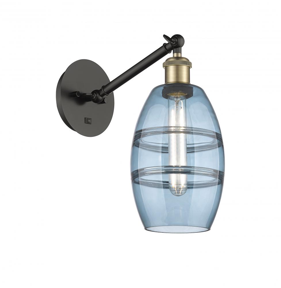 Vaz - 1 Light - 6 inch - Black Antique Brass - Adjustable Sconce