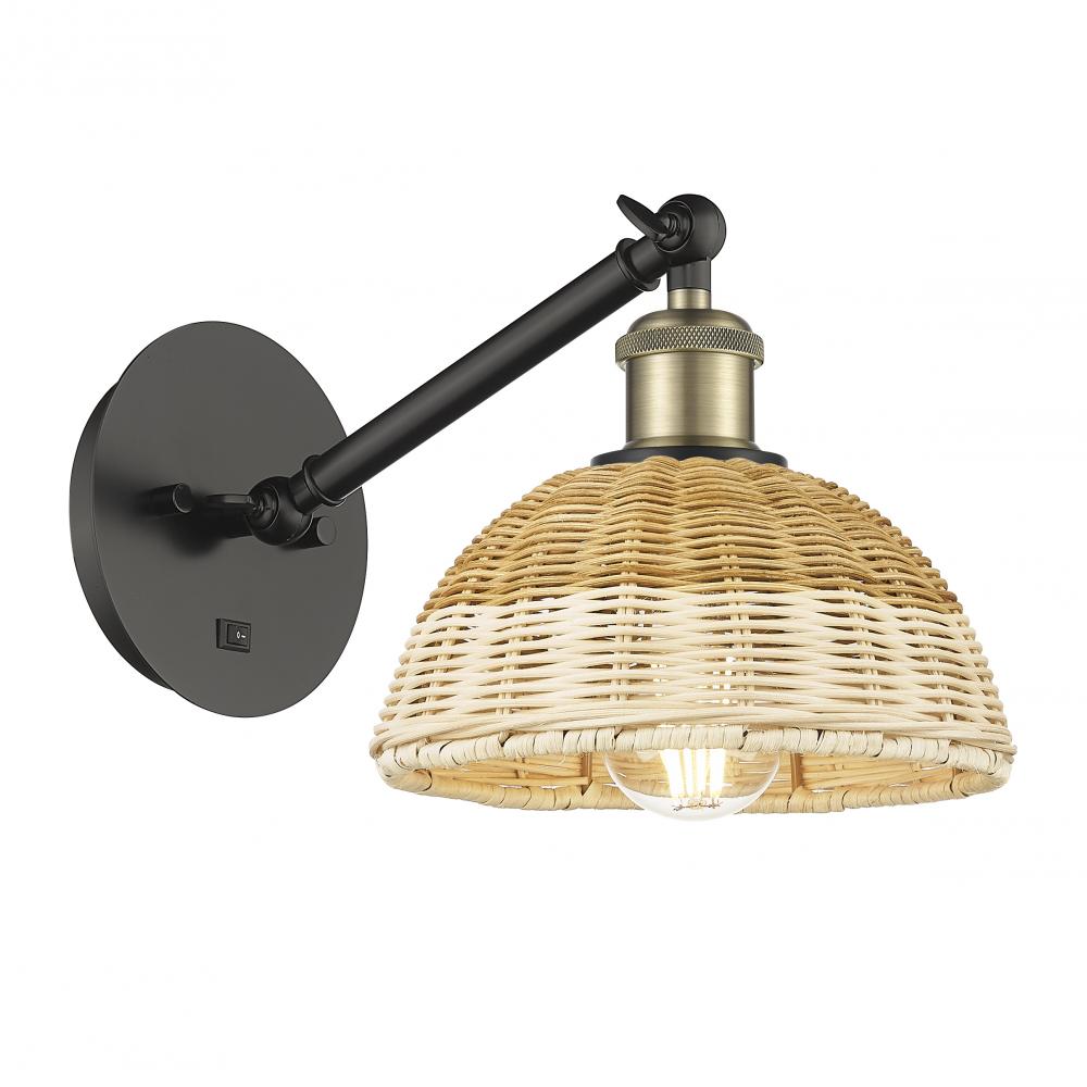 Bristol Natural II - 1 Light - 8 inch - Black Antique Brass - Sconce
