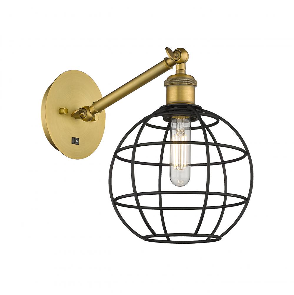 Lake Placid - 1 Light - 8 inch - Brushed Brass - Adjustable Sconce