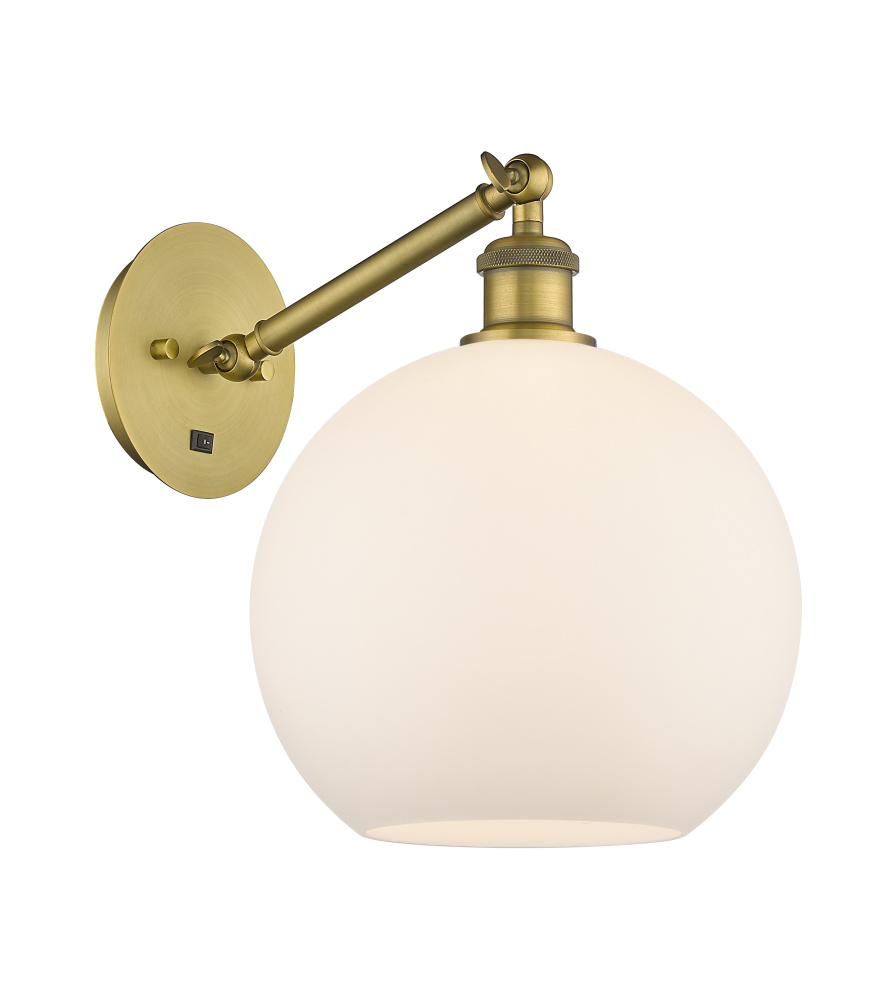 Athens - 1 Light - 10 inch - Brushed Brass - Adjustable - Sconce