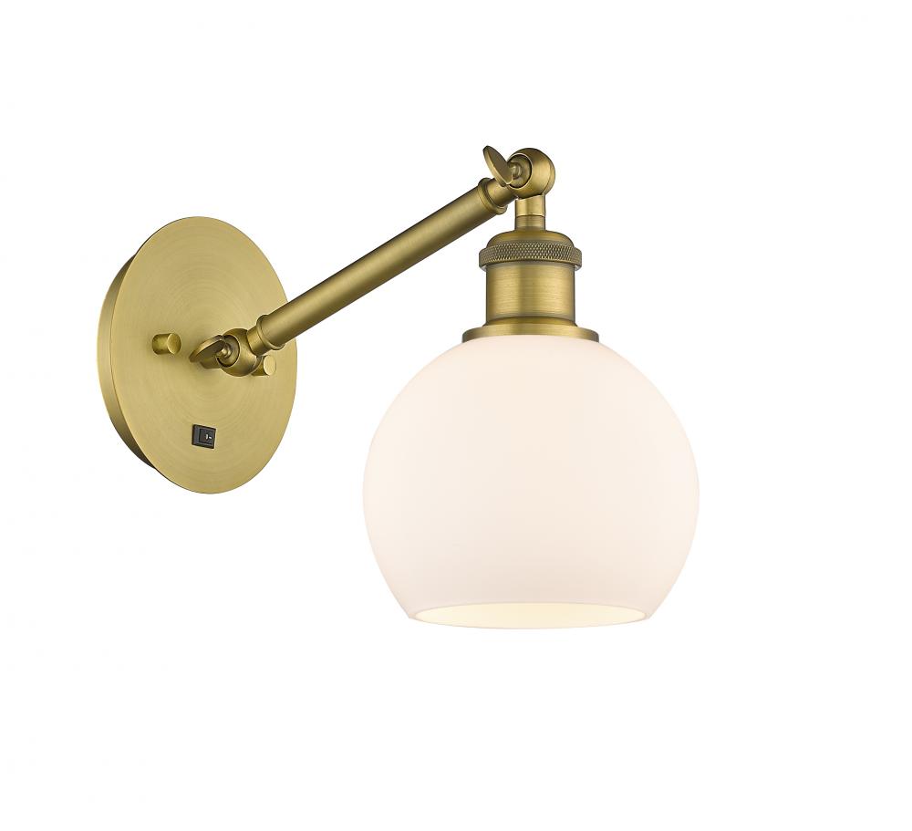 Athens - 1 Light - 6 inch - Brushed Brass - Adjustable Sconce
