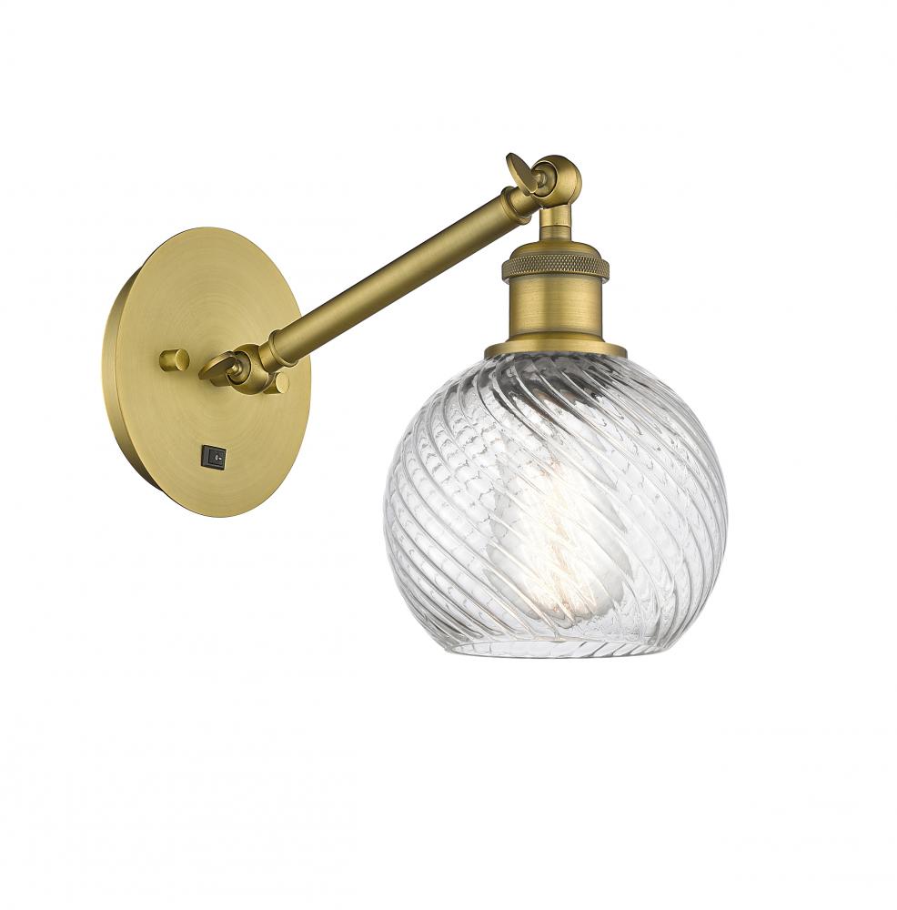 Small Twisted Swirl 1 Light Sconce part of the Ballston Collection