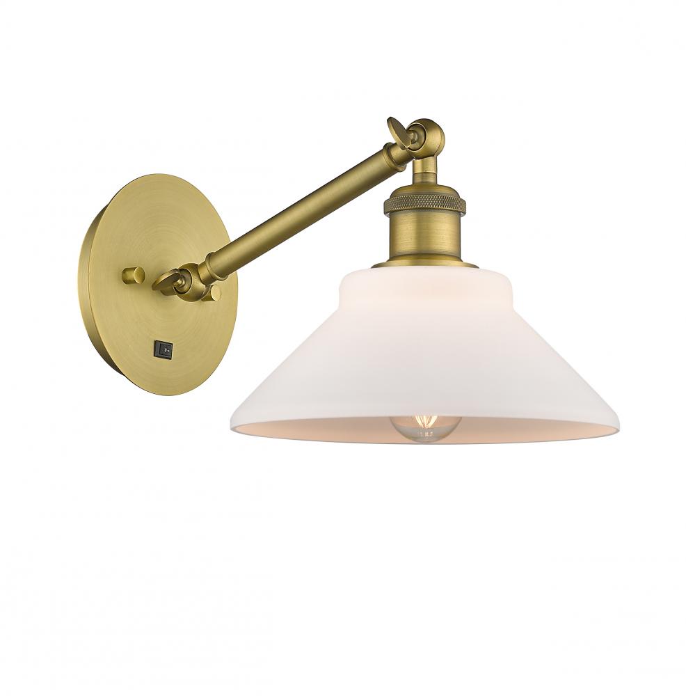Orwell - 1 Light - 8 inch - Brushed Brass - Adjustable Sconce