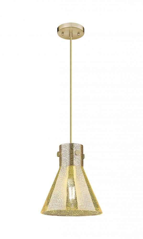Newton Cone - 1 Light - 10 inch - Champagne Bronze - Cord hung - Pendant