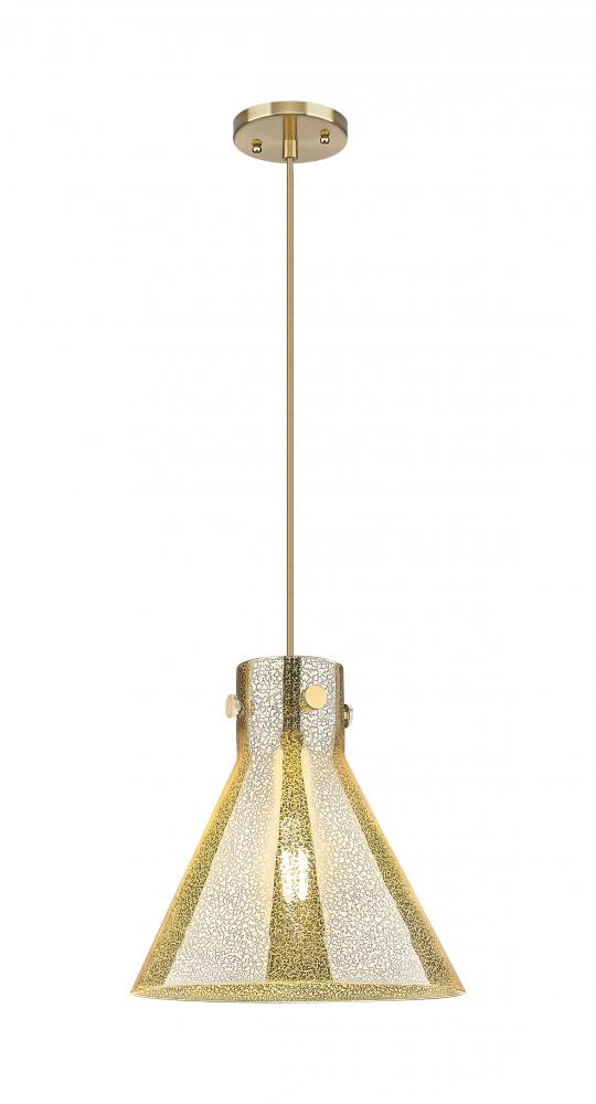 Newton Cone - 1 Light - 12 inch - Champagne Bronze - Cord hung - Pendant