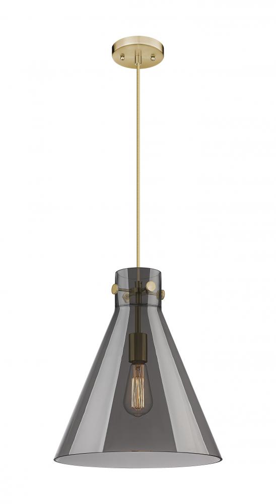 Newton Cone - 1 Light - 14 inch - Champagne Bronze - Cord hung - Pendant