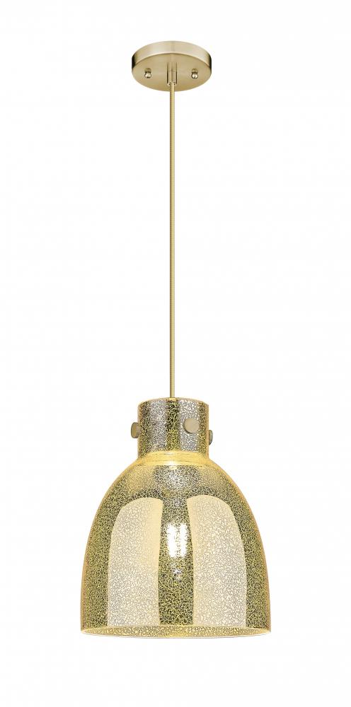Newton Bell - 1 Light - 10 inch - Champagne Bronze - Cord hung - Pendant