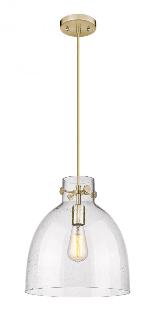 Newton Bell - 1 Light - 12 inch - Champagne Bronze - Cord hung - Pendant