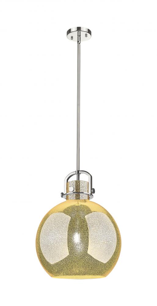 Newton Sphere - 1 Light - 14 inch - Polished Nickel - Pendant