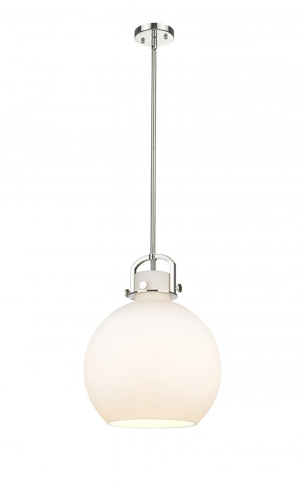 Newton Sphere - 1 Light - 14 inch - Polished Nickel - Pendant