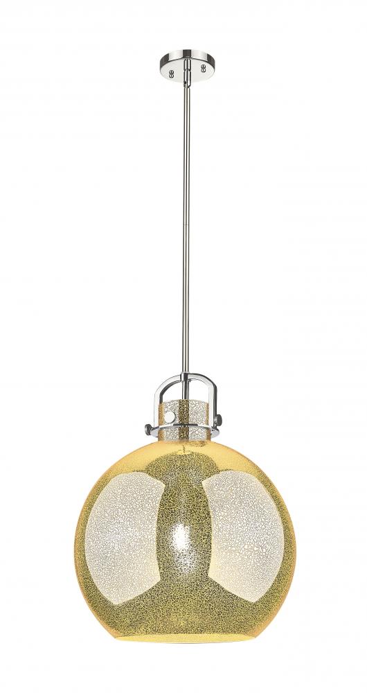 Newton Sphere - 1 Light - 16 inch - Polished Nickel - Pendant