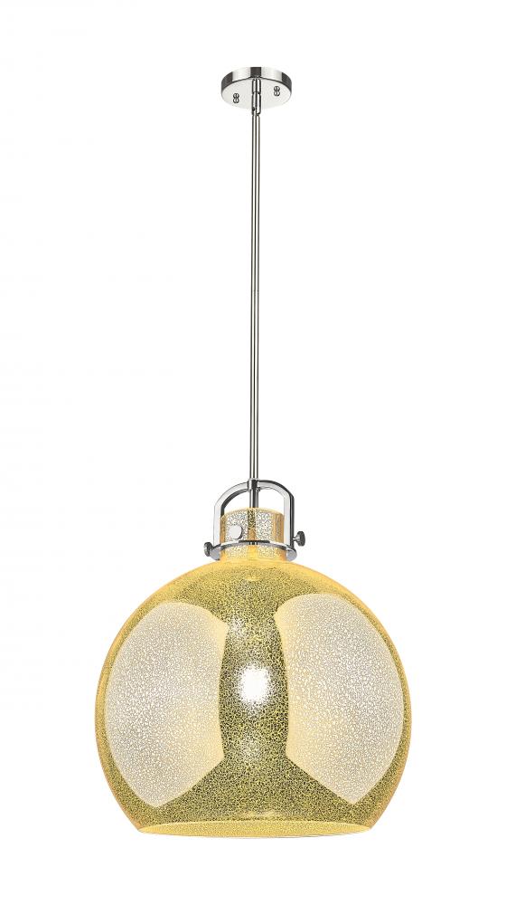 Newton Sphere - 1 Light - 18 inch - Polished Nickel - Pendant
