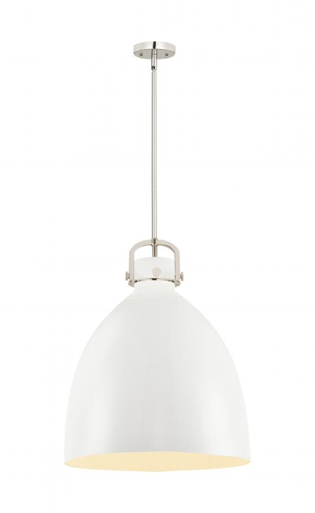 Newton Bell - 1 Light - 18 inch - Polished Nickel - Pendant