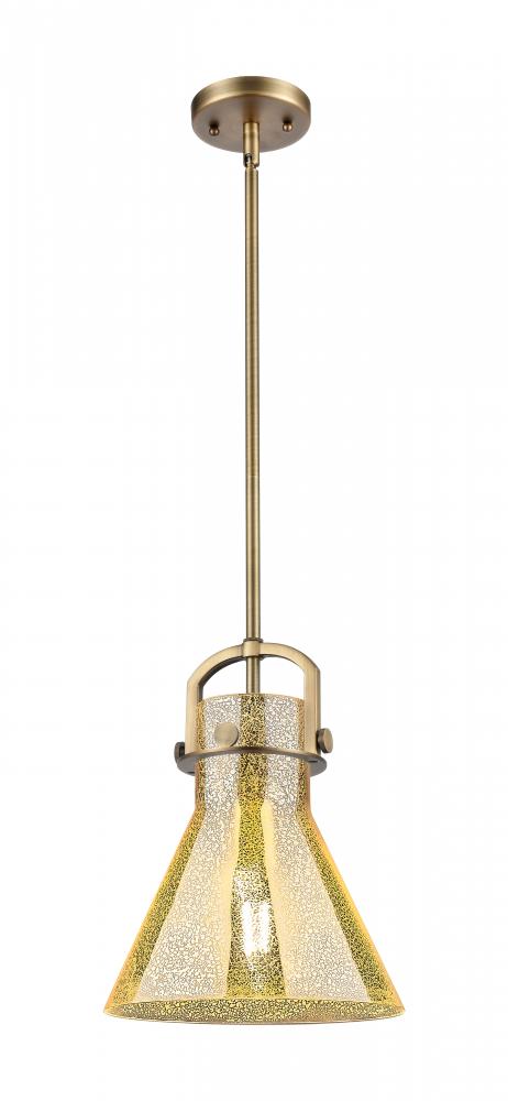 Newton Cone - 1 Light - 10 inch - Brushed Brass - Mini Pendant