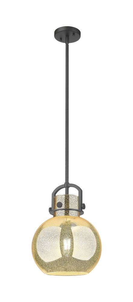 Newton Sphere - 1 Light - 10 inch - Matte Black - Mini Pendant