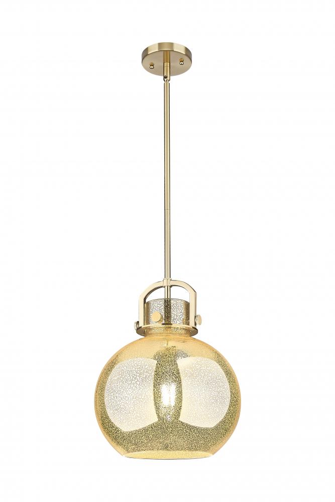 Newton Sphere - 1 Light - 12 inch - Champagne Bronze - Stem Hung - Mini Pendant