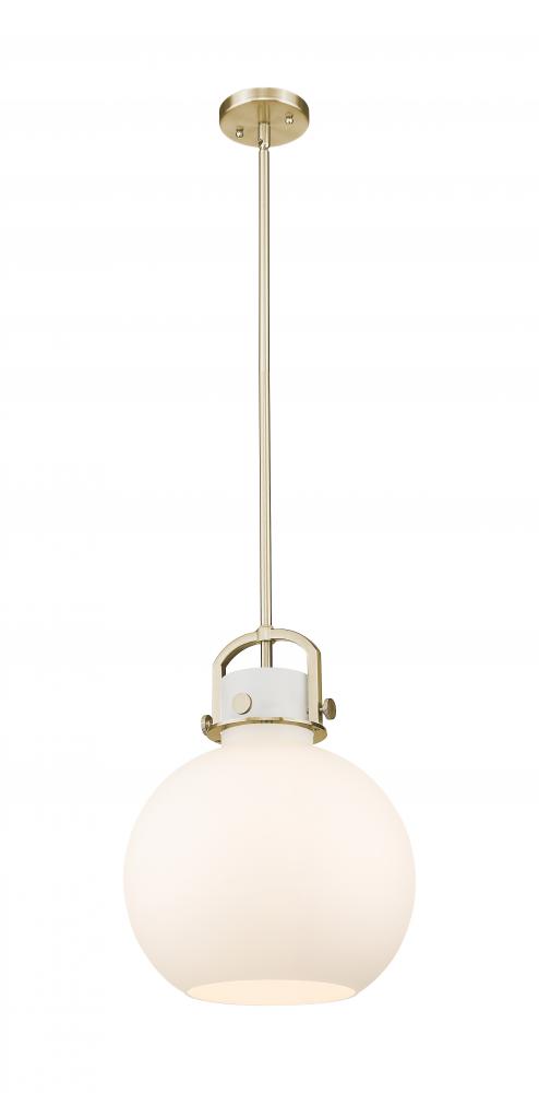 Newton Sphere - 1 Light - 12 inch - Champagne Bronze - Stem Hung - Mini Pendant