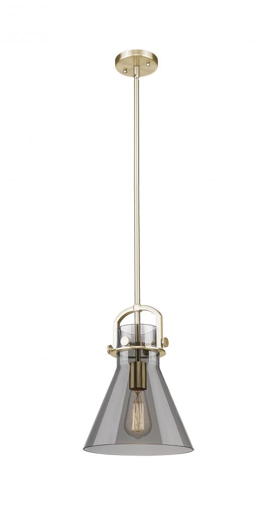 Newton Cone - 1 Light - 10 inch - Champagne Bronze - Mini Pendant