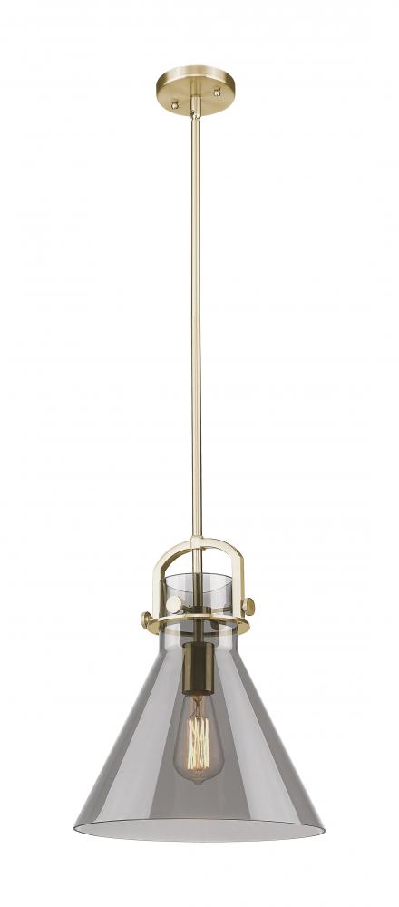 Newton Cone - 1 Light - 12 inch - Champagne Bronze - Mini Pendant