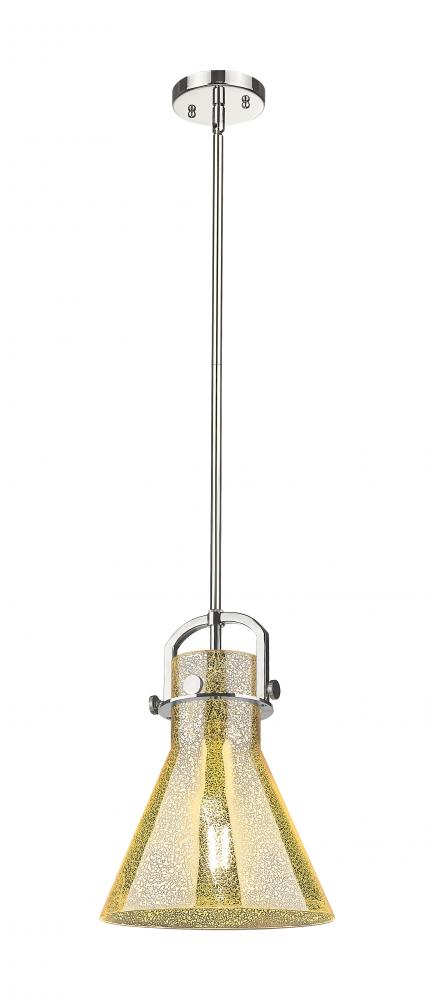 Newton Cone - 1 Light - 10 inch - Polished Nickel - Mini Pendant