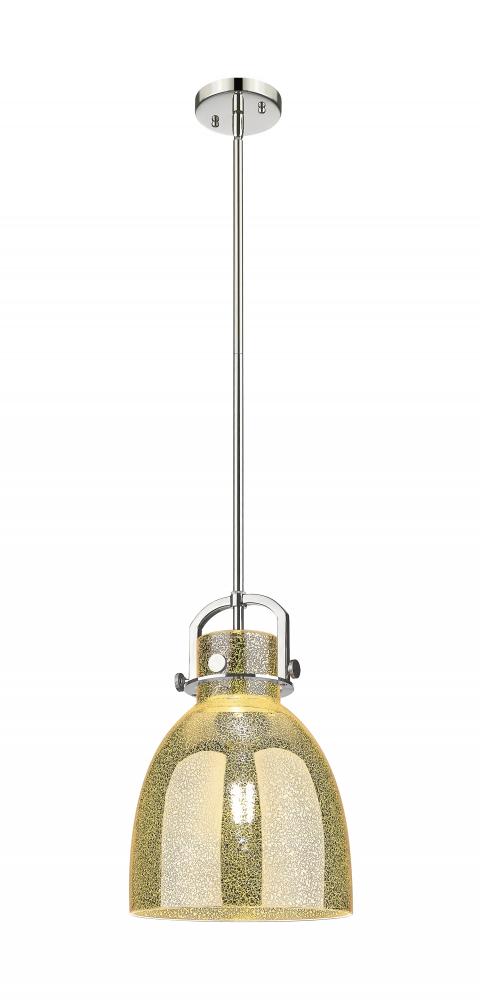 Newton Bell - 1 Light - 10 inch - Polished Nickel - Mini Pendant