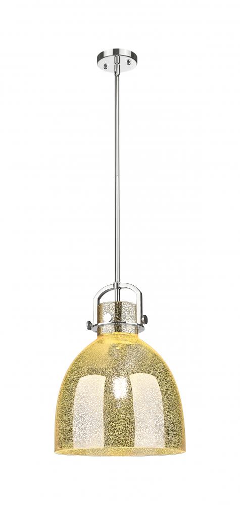 Newton Bell - 1 Light - 12 inch - Polished Nickel - Mini Pendant