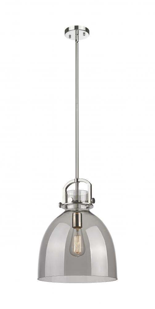 Newton Bell - 1 Light - 12 inch - Polished Nickel - Mini Pendant