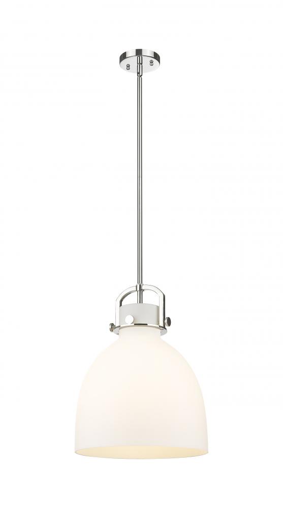 Newton Bell - 1 Light - 12 inch - Polished Nickel - Mini Pendant