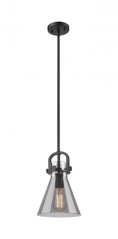 Newton Cone - 1 Light - 8 inch - Matte Black - Mini Pendant