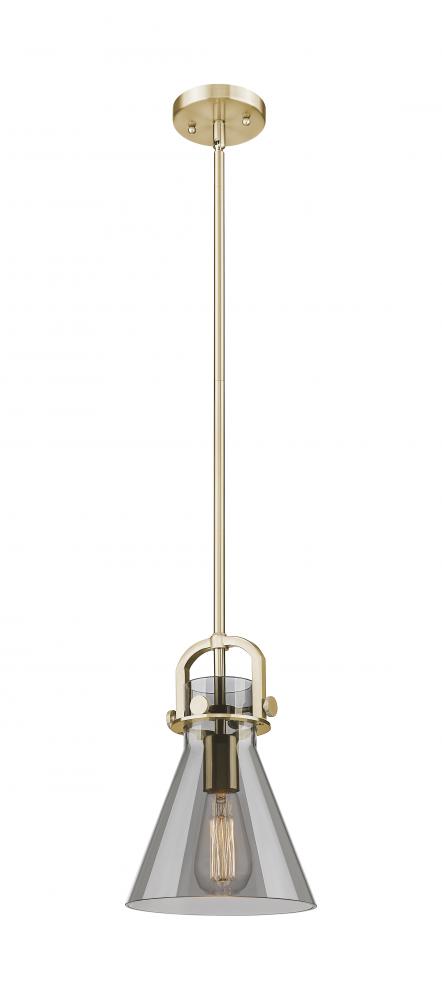 Newton Cone - 1 Light - 8 inch - Champagne Bronze - Mini Pendant