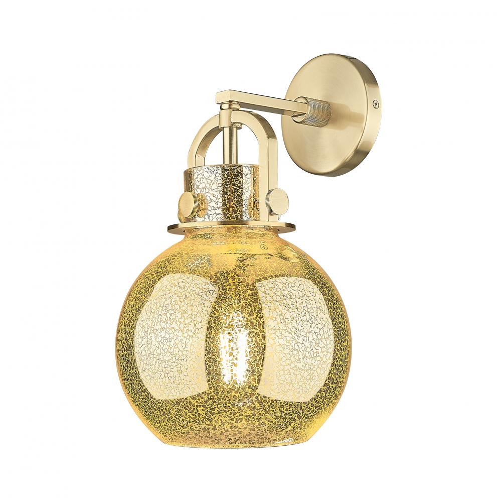 Newton Sphere - 1 Light - 8 inch - Champagne Bronze - Sconce