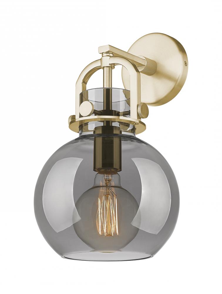 Newton Sphere - 1 Light - 8 inch - Champagne Bronze - Sconce