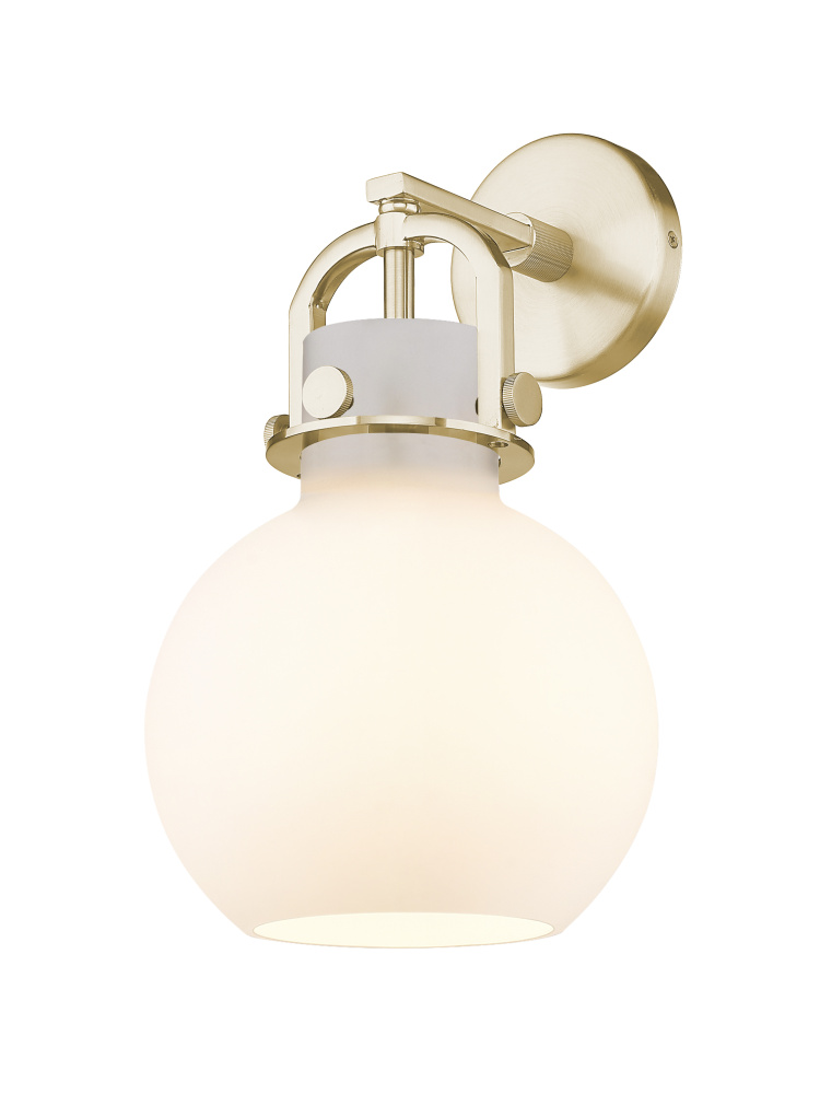 Newton Sphere - 1 Light - 8 inch - Champagne Bronze - Sconce