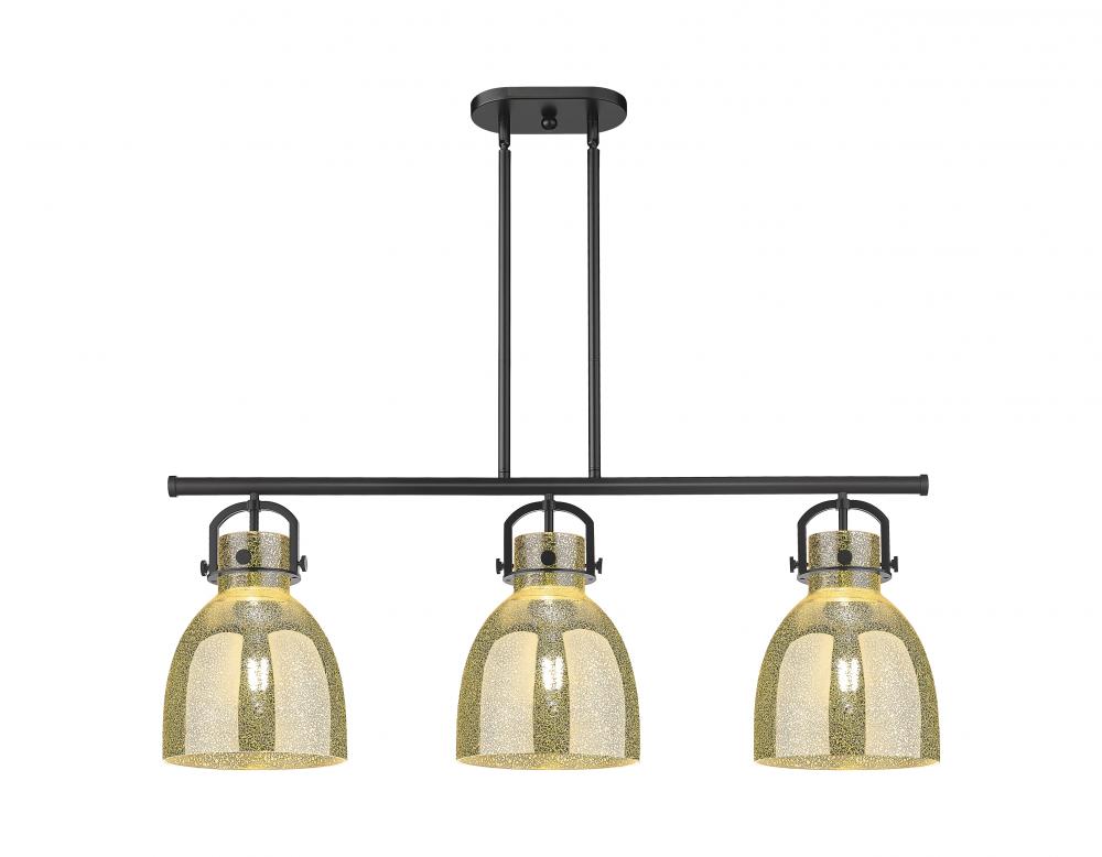 Newton Bell - 3 Light - 42 inch - Matte Black - Island Light