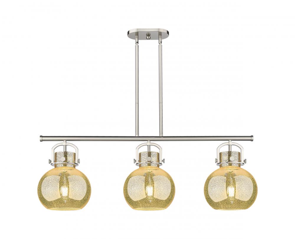 Newton Sphere - 3 Light - 42 inch - Satin Nickel - Island Light