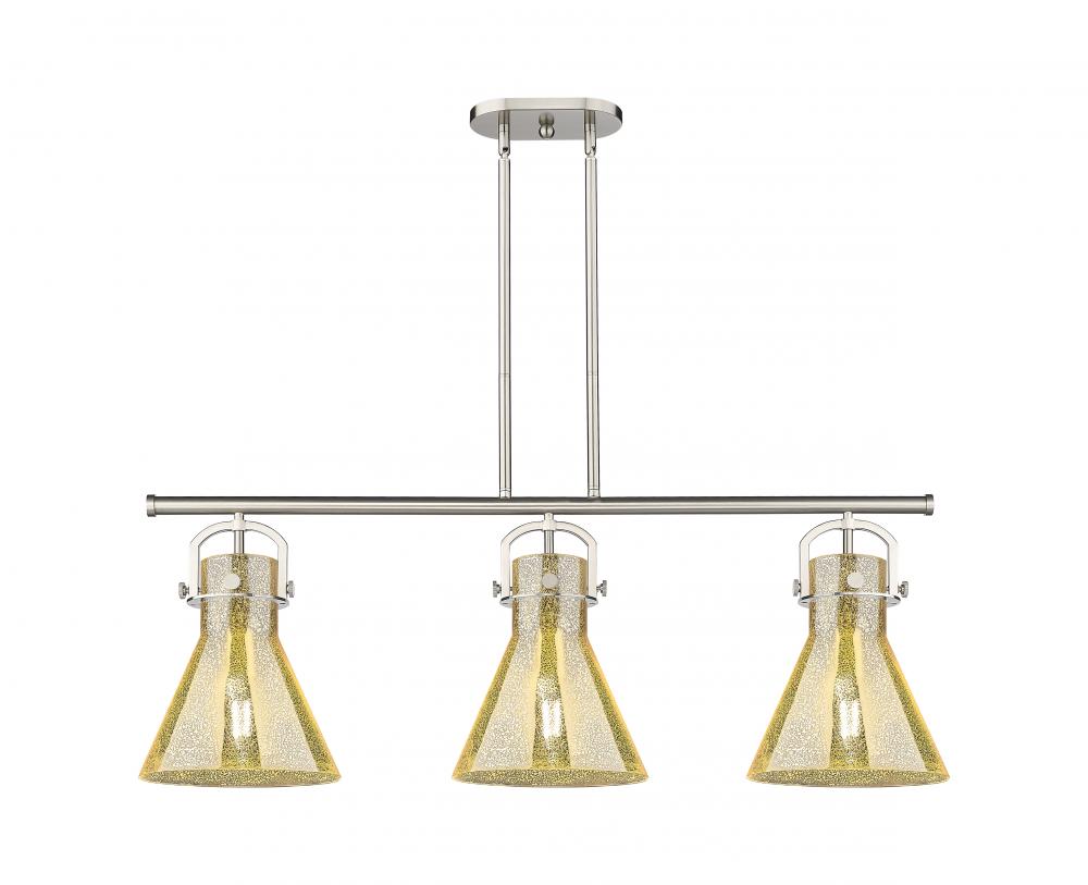 Newton Cone - 3 Light - 42 inch - Satin Nickel - Island Light