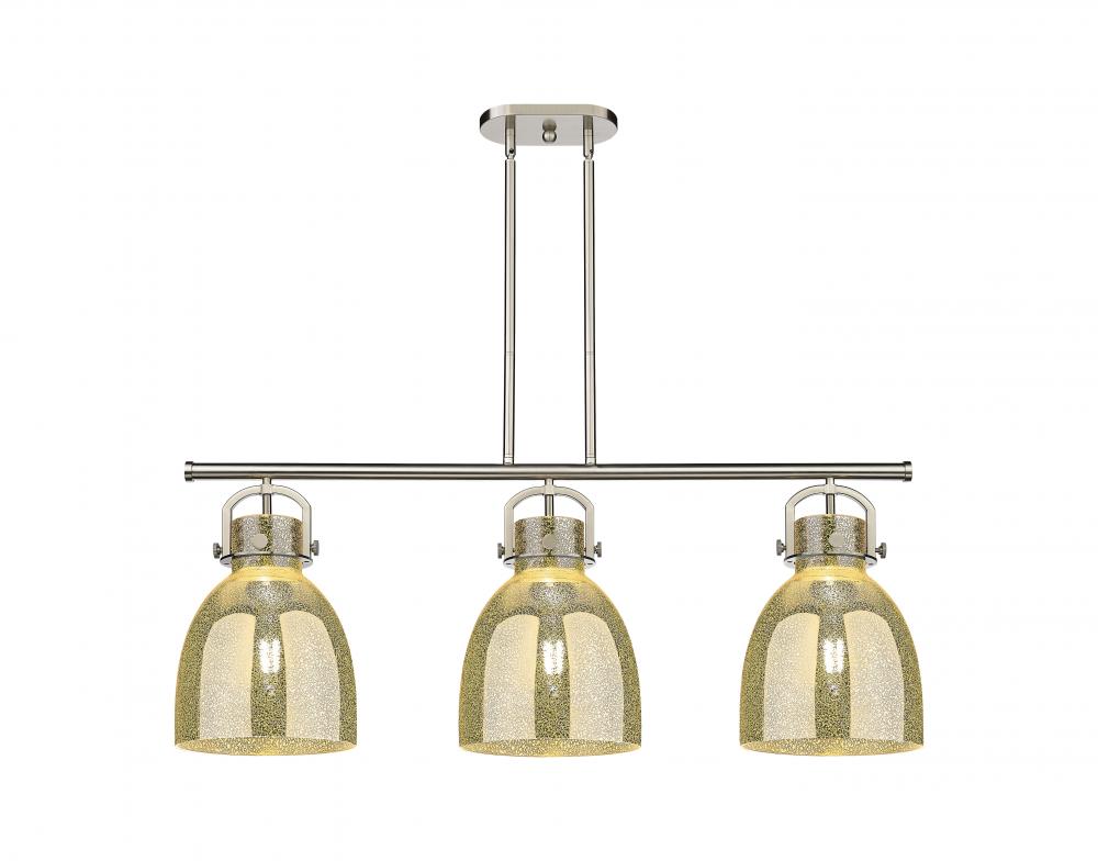 Newton Bell - 3 Light - 42 inch - Satin Nickel - Island Light