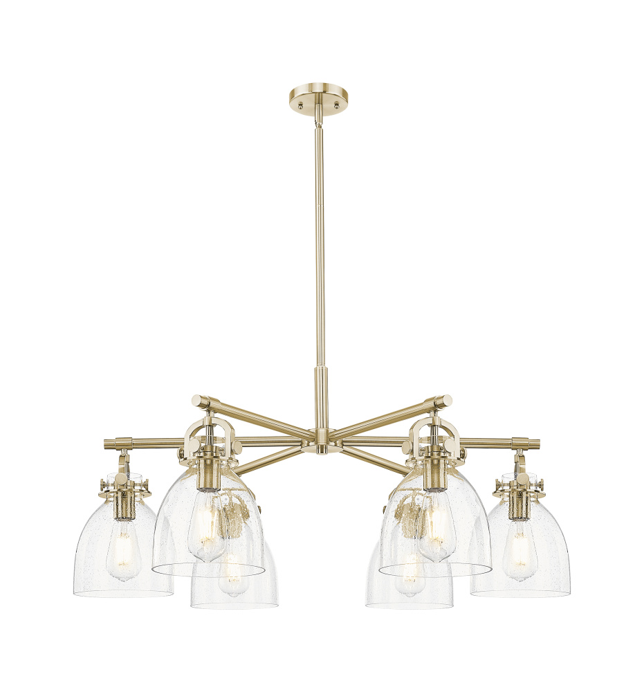 Newton Bell - 6 Light - 26 inch - Champagne Bronze - Chandelier