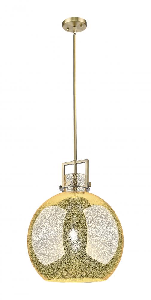 Newton Sphere - 1 Light - 16 inch - Brushed Brass - Pendant