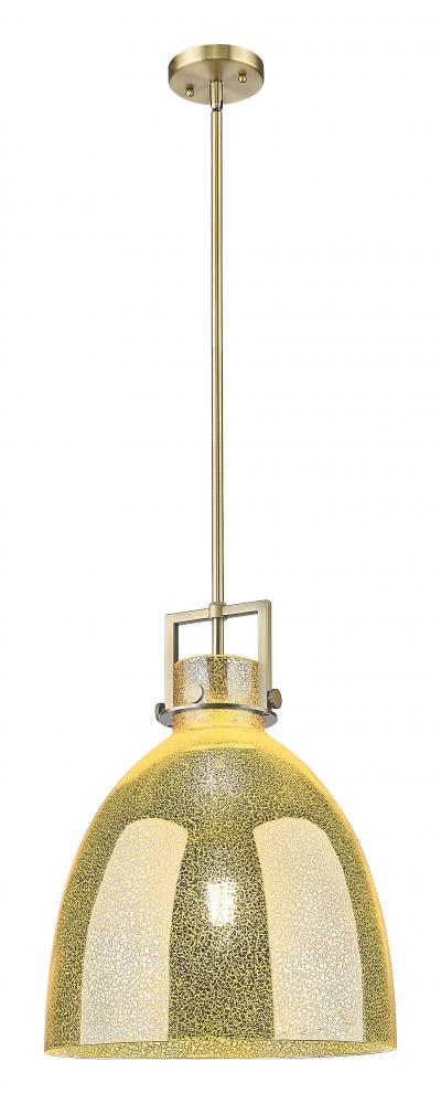 Newton Bell - 1 Light - 14 inch - Brushed Brass - Pendant