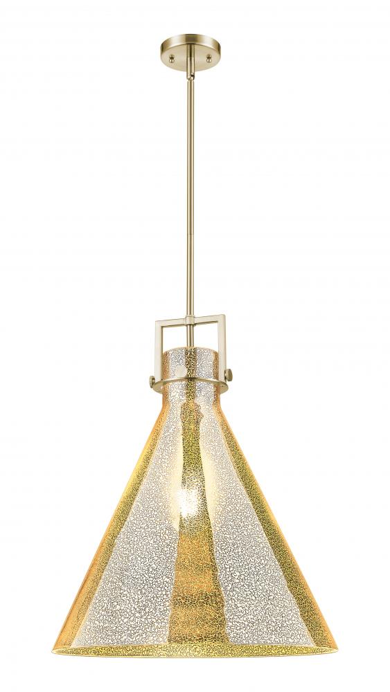 Newton Cone - 1 Light - 18 inch - Champagne Bronze - Stem hung - Pendant