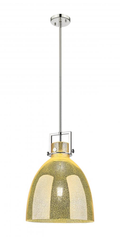 Newton Bell - 1 Light - 14 inch - Polished Nickel - Pendant
